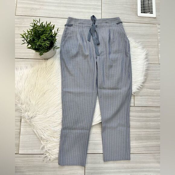 Stevie Hender Blue Striped Linen Pants - Picture 6 of 13